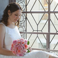 thoughtful bride
